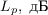 $L_p, \text{ дБ}$
