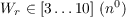 $W_r \in [3 \dots 10]\ (n^0)$