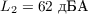 $L_2=62\text{ дБА}$
